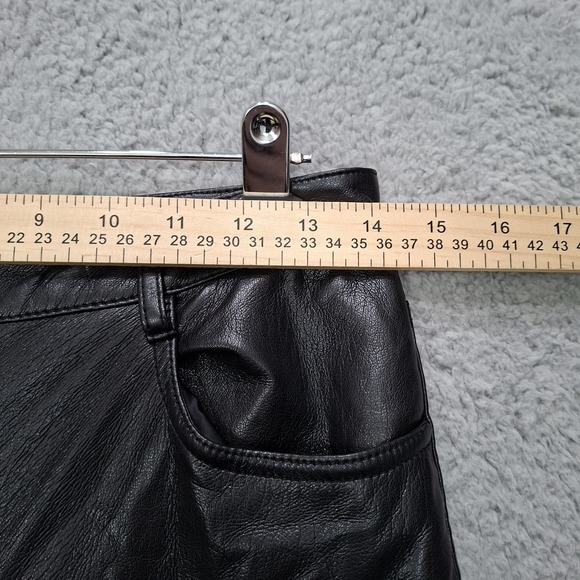 WILFRED Melina Pant High Waisted Black Vegan Leather Pants Sz 6 Aritzia - Picture 4 of 10